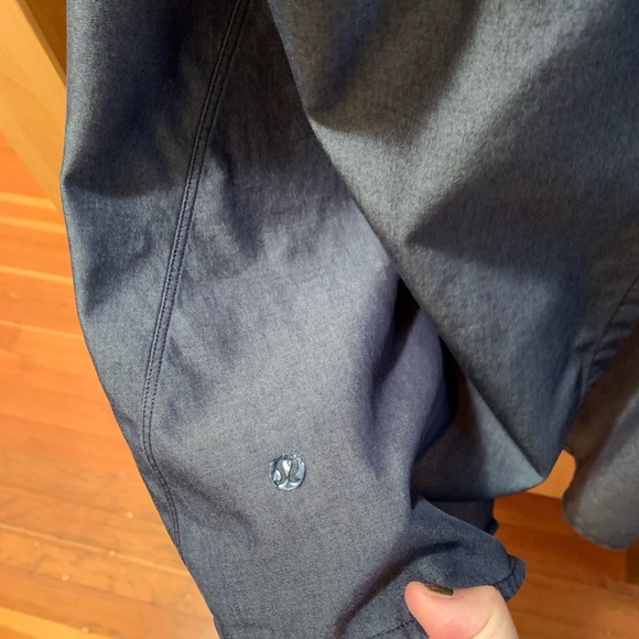 Blue, denim-like, Lululemon open-back tank top - Picture 3 of 3